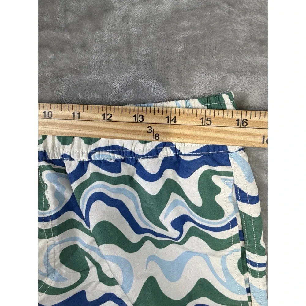 Coast Clothing Co Men's‎ Size Medium Swim Shorts Trunks Blue green white 5.5